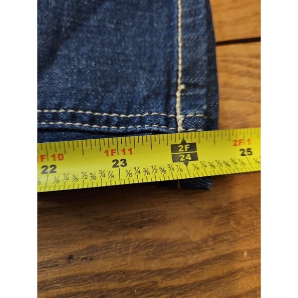 Cato Womens Size 18 Blue Jeans Curvy Stretch Distressed Button Zip Ripped - Picture 9 of 10